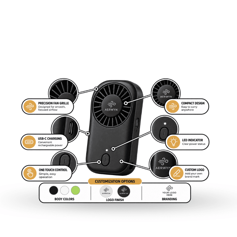 USB Hand Fan - Style 2