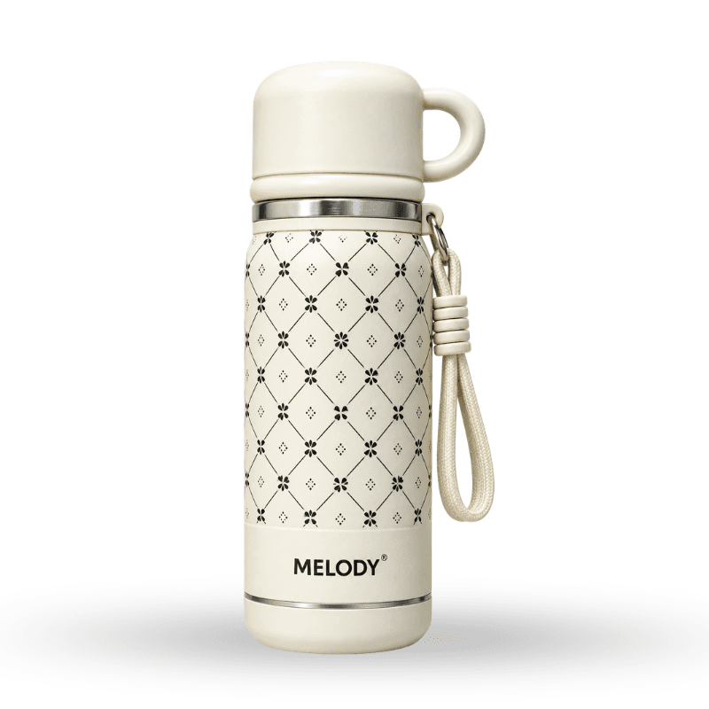 Retro-style portable insulated bottle