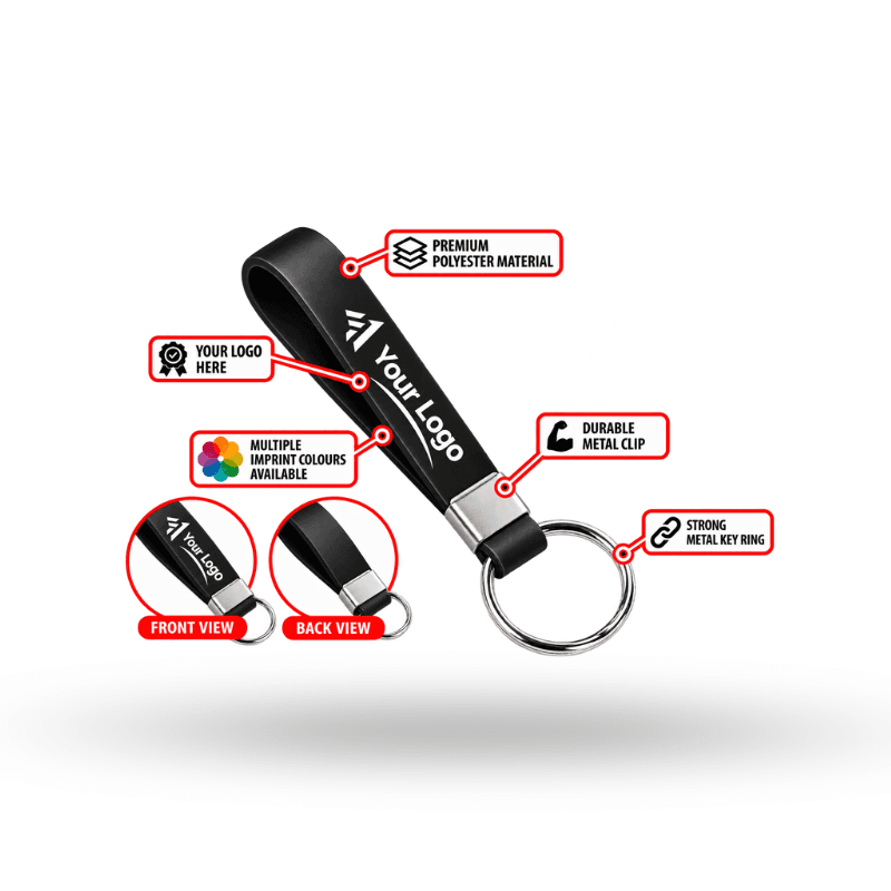 Printed Wristband Keychains