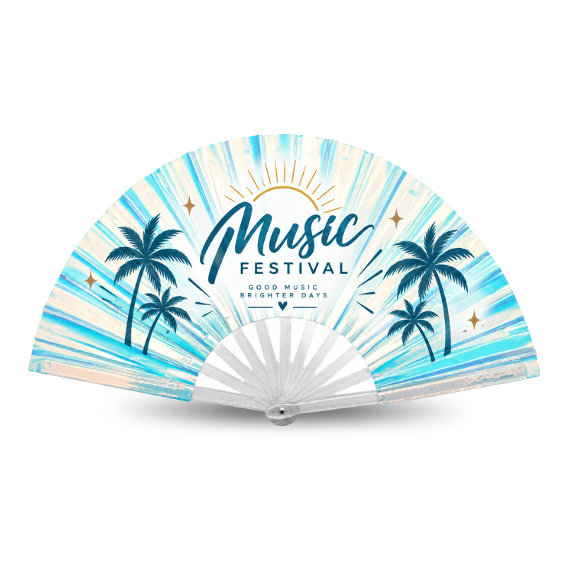 Custom Holographic Accordion Fans