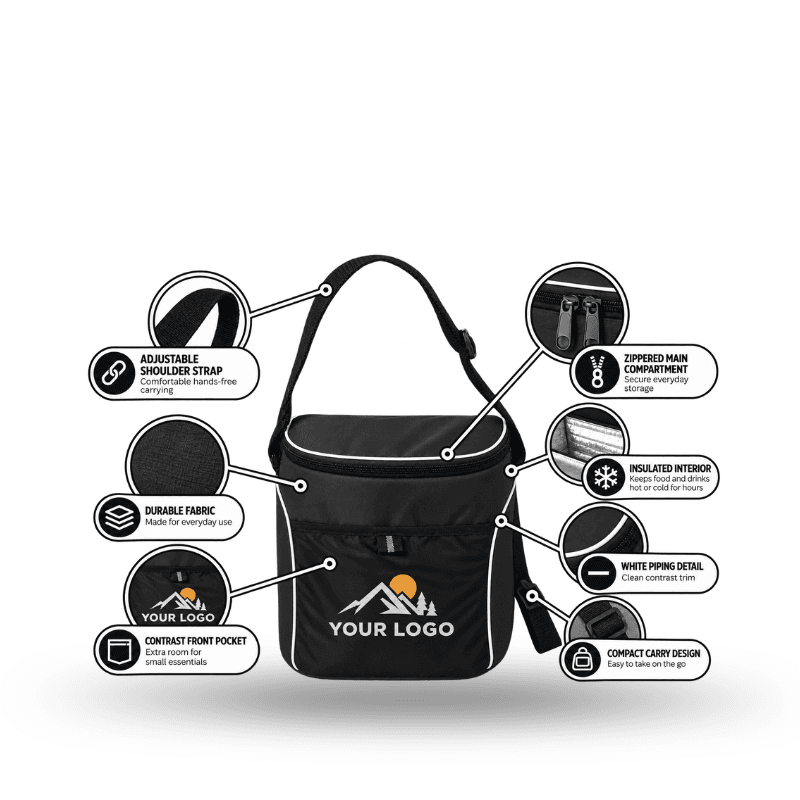 Custom Big Budd 12-Can Daypack Bag with Logo